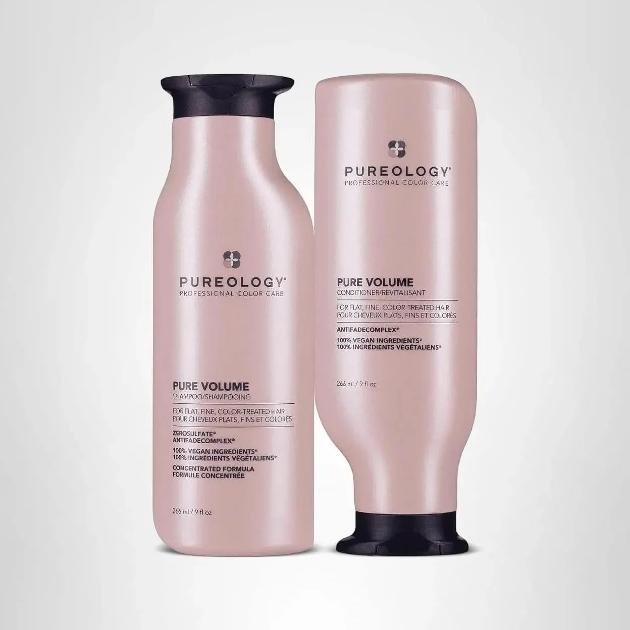 Pureology Pure Volume Shampoo and Conditioner Set - For Flat, Fine and Color-Treated Hair, Sulfate-Free