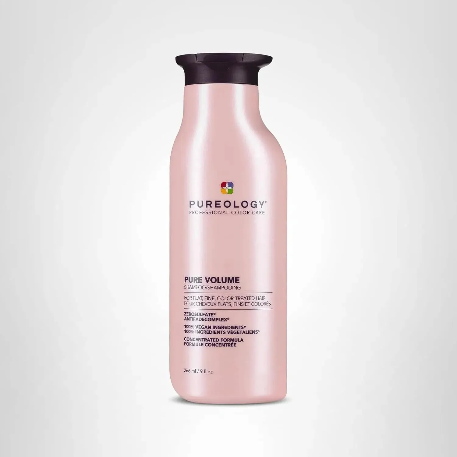Pureology Pure Volume Shampoo - Enhances Volume and Movement, Lightweight Shampoo for Fine, Flat, Color Treated Hair, Sulfate-Free & Vegan