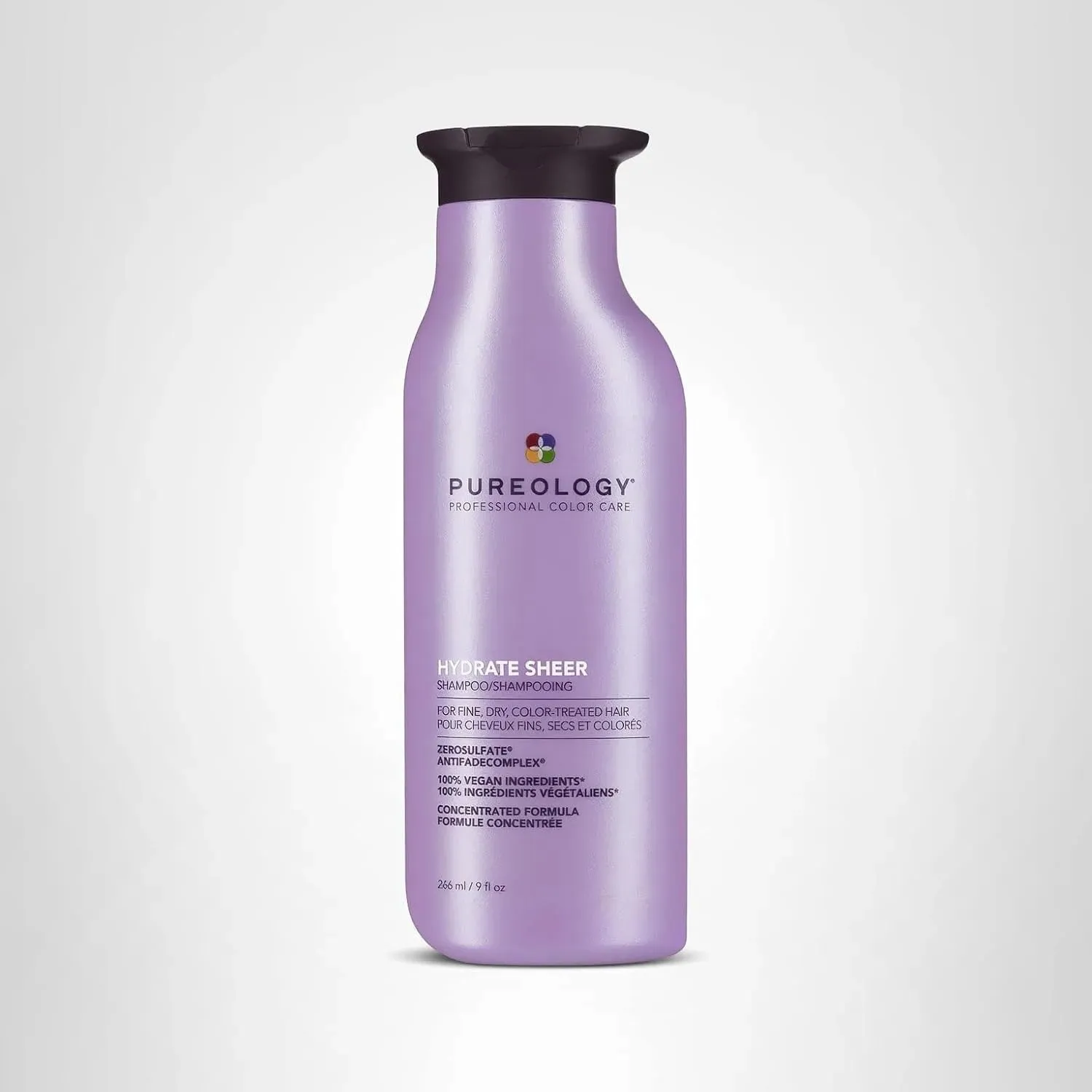 Pureology Hydrate Sheer Shampoo - Lightweight Hydrating Shampoo For Fine or Dry Color-Treated Hair, Silicone-Free & Vegan