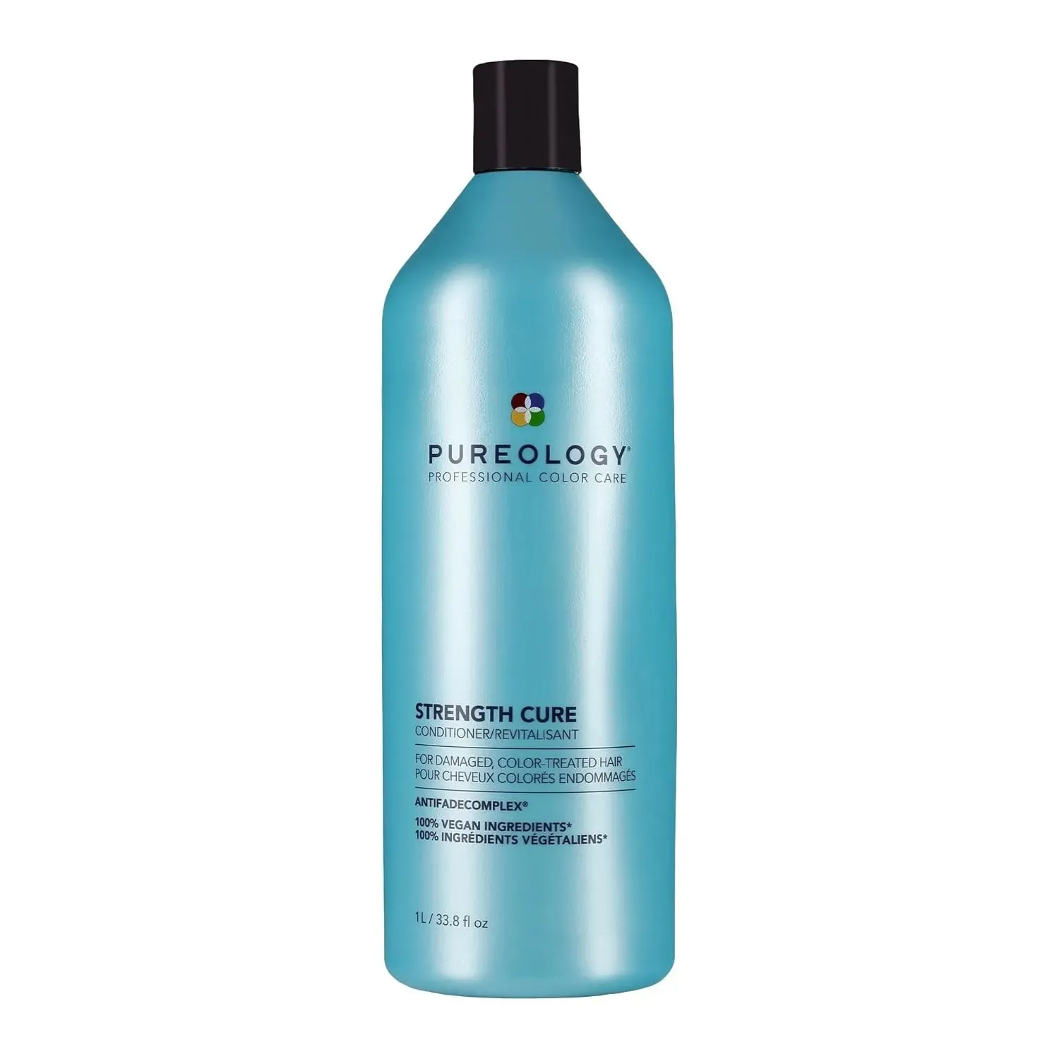 Pureology Strength Cure Conditioner For Damaged or Color-Treated Hair, Reduces Breakage, Strengthens & Softens, With Sulfate Free Formula, Vegan